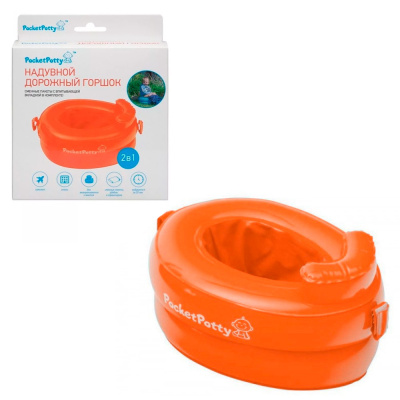 Надувной дорожный горшок PocketPotty со сменными пакетами Roxy Kids PP-3102R